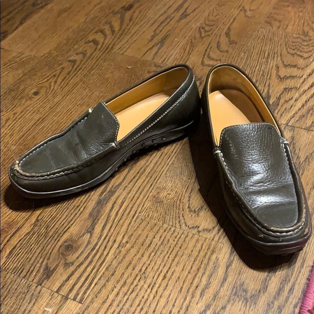 Tod’s Green Leather Driving Loafer size 8 - Picture 2 of 7